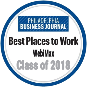 WebiMax Recognized as a Best Places to Work Recipient by the Philadelphia Business Journal