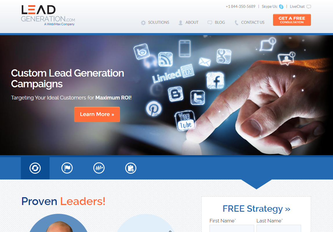 Digital Agency WebiMax Announces the Launch of the Newly Redesigned LeadGeneration.com