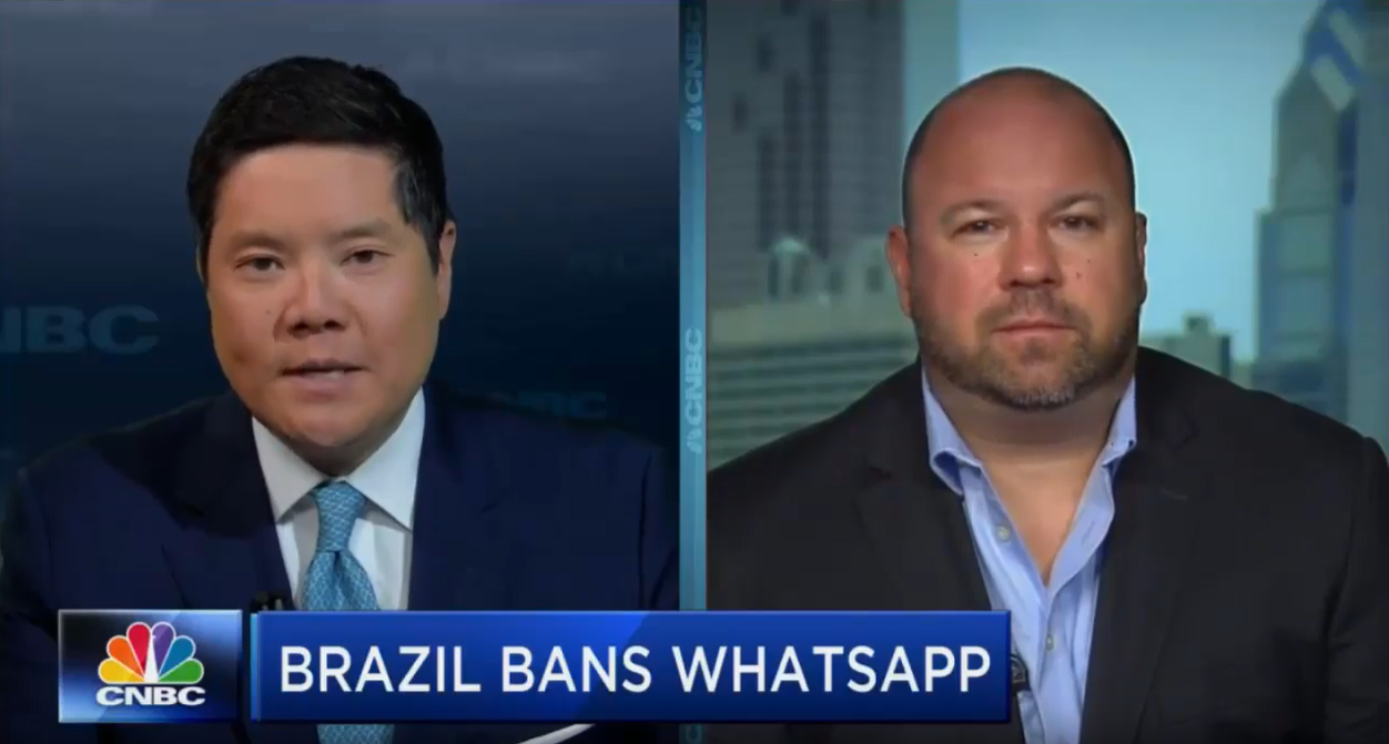 WebiMax CEO Ken Wisnefski | Brazil What's App Shutdown | CNBC